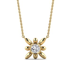 Collier Femme Plaqué Or 18 Carats - Modèles Papillon, Trèfle Ou Cœur - Longueur Réglable - Cadeau élégant