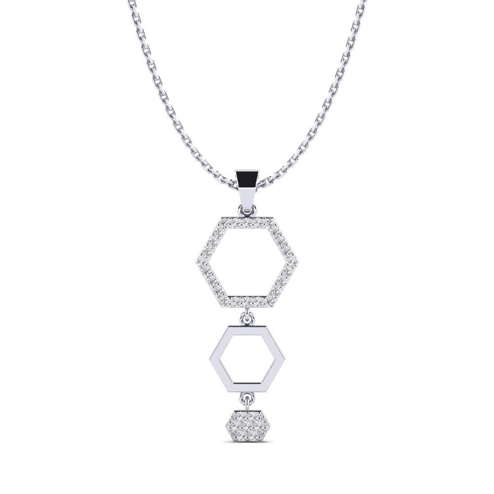 Ciondolo rotondo con moissanite da uomo, pendente in argento 925 da 8,3