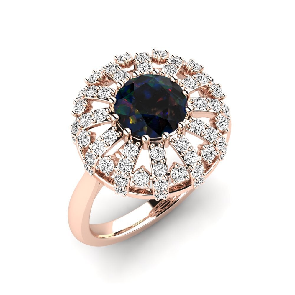 Opalo Negro Anillo de compromiso Ballerini