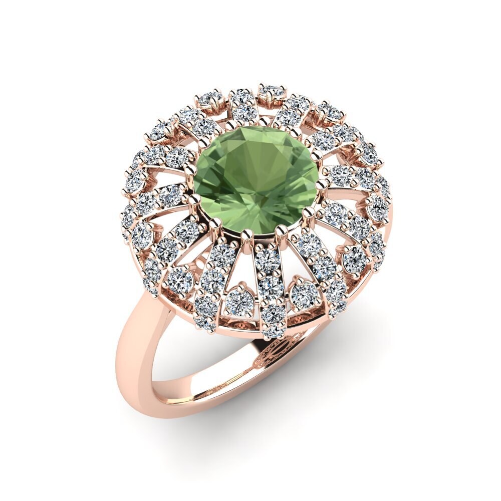 Green Sapphire Engagement Ring Ballerini