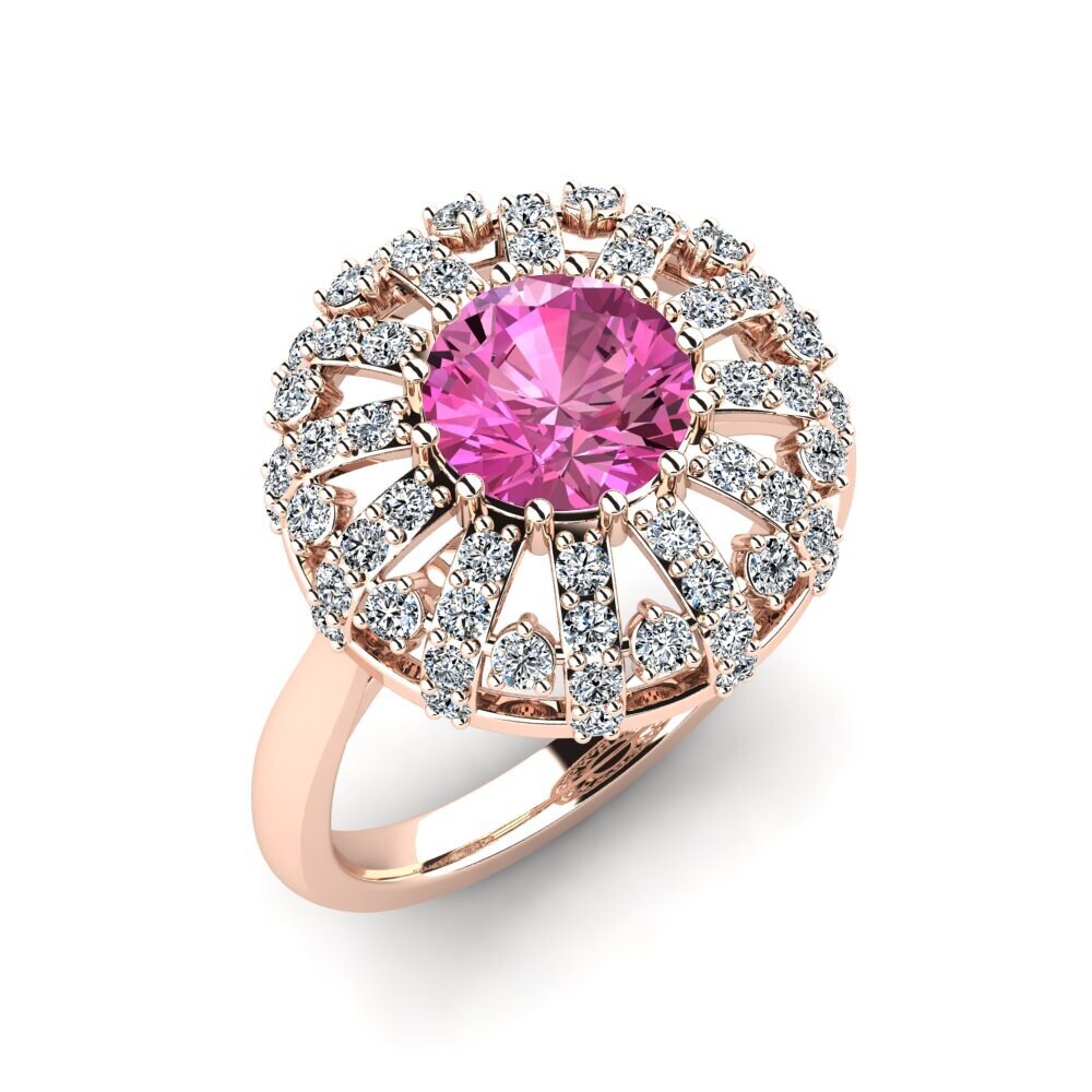 Pink Topaz Engagement Ring Ballerini
