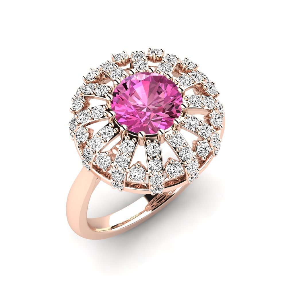 Pink Topaz Engagement Ring Ballerini