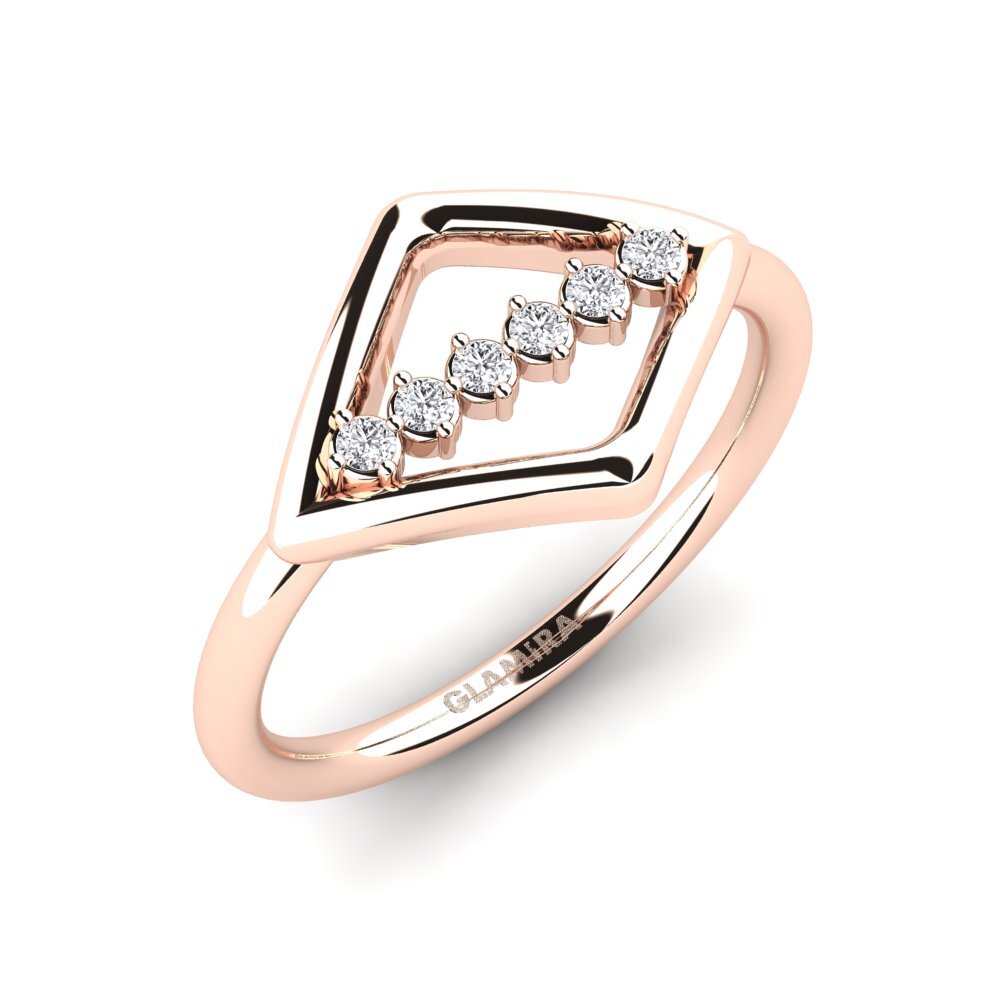 Bectol Red Compre GLAMIRA Anel Bechtol em Redondo lapidado red-375 Diamante 0.09 ...
