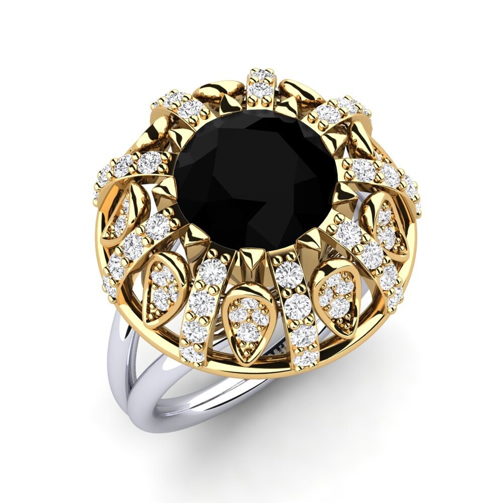 14ct Yellow / White Gold Engagement Ring Cindie