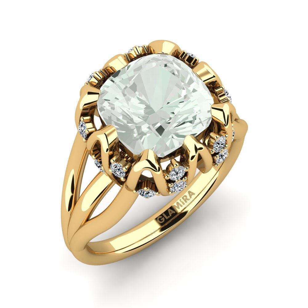 Green Amethyst Ring Rabin