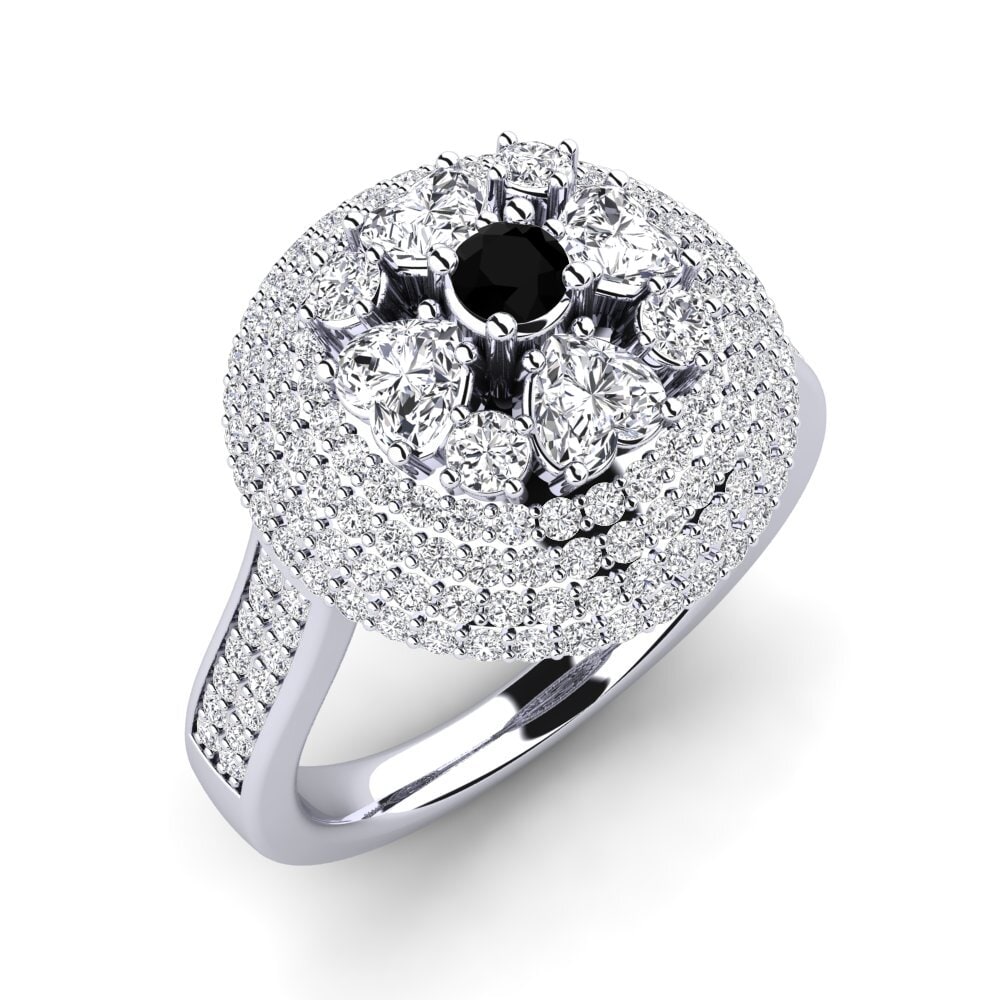 Diamante Negro Anillo Radigan
