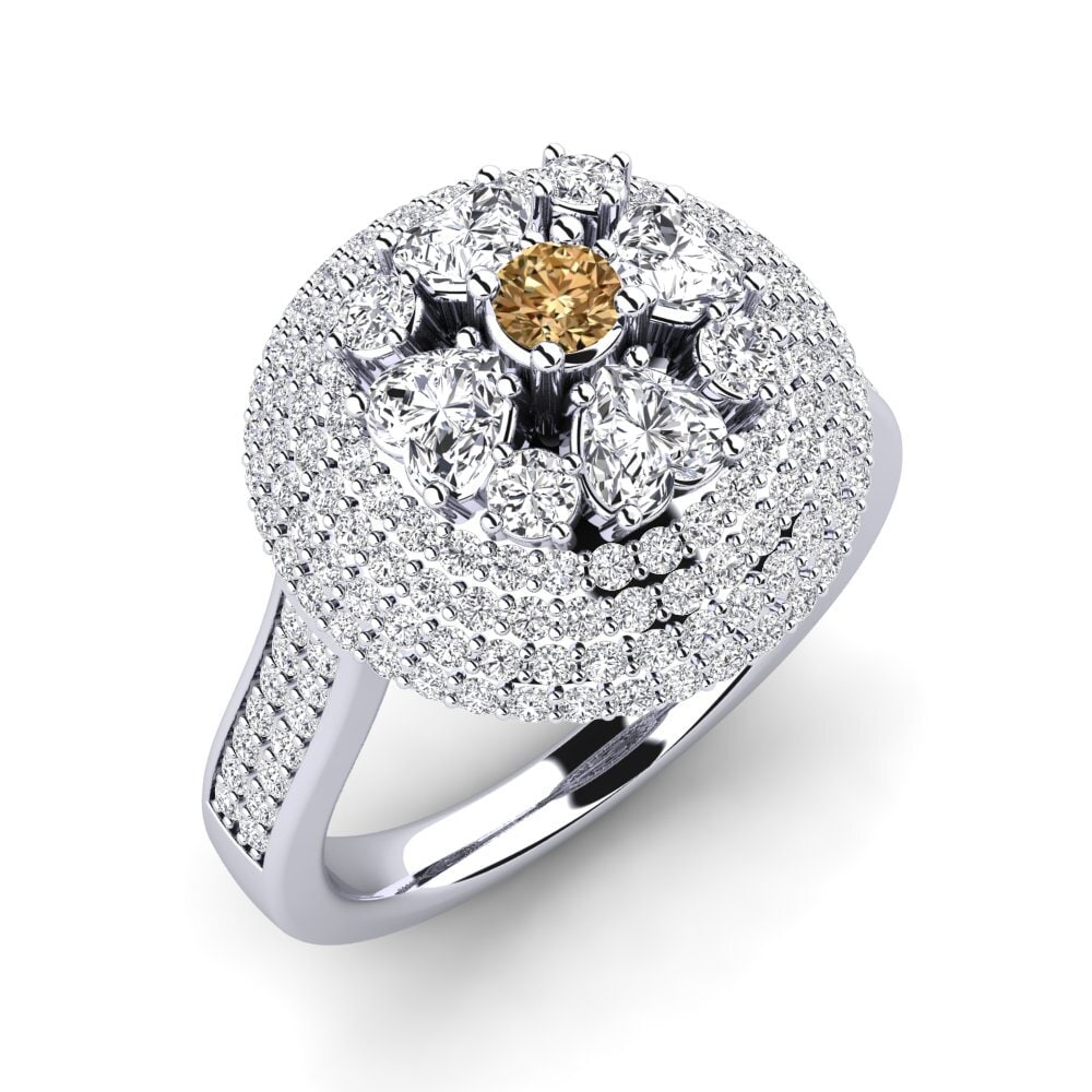 Diamante Marrone Anello Radigan