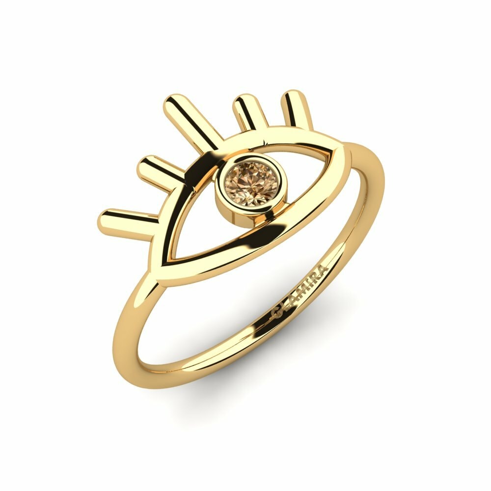 Bruine Diamant Ringen Schwanke