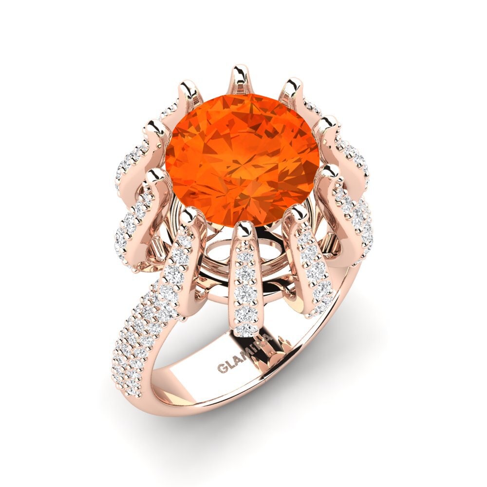 9ct Rose Gold Engagement Ring Zekrom