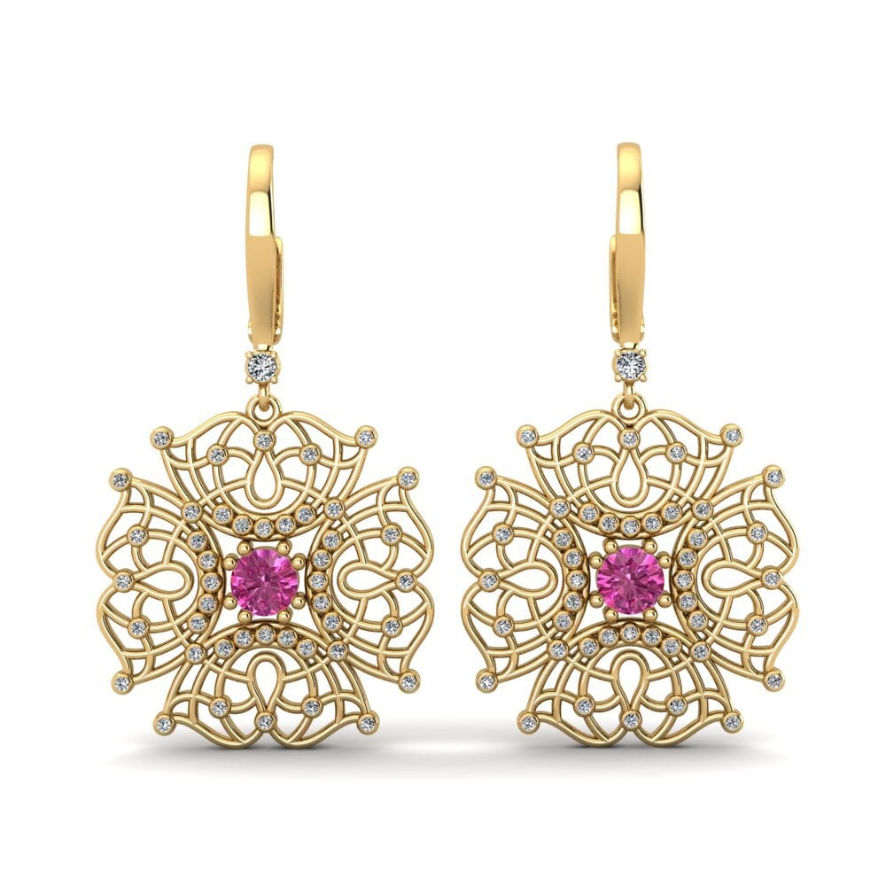 Pink Topaz Women's Earring Lenita