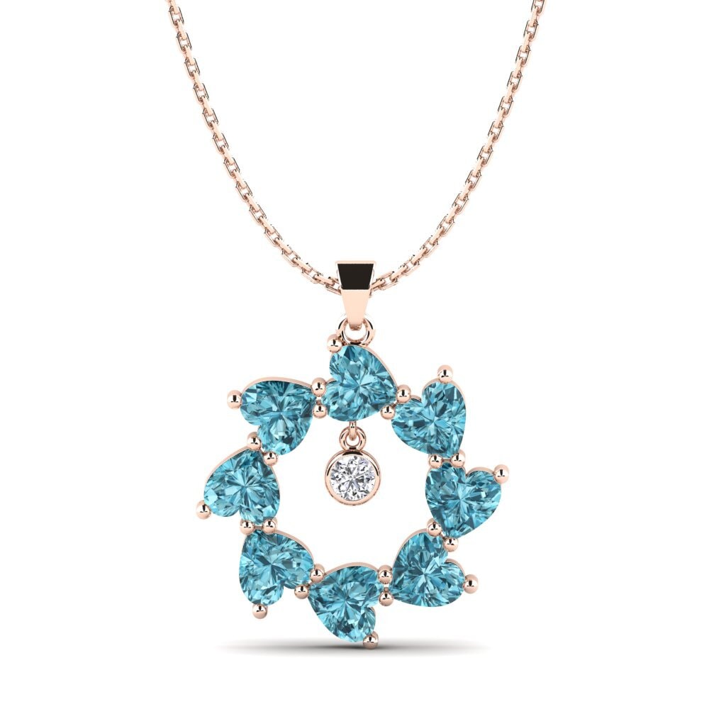 Blue Zircon Women's Pendant Agim