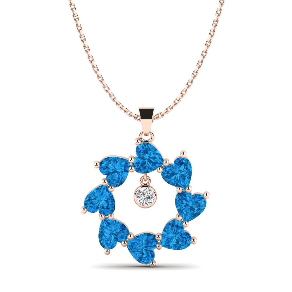 Blue Topaz Women's Pendant Agim
