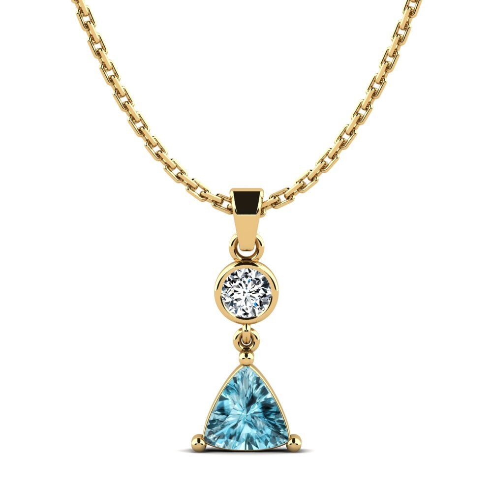 Blue Zircon Women's Pendant Echo