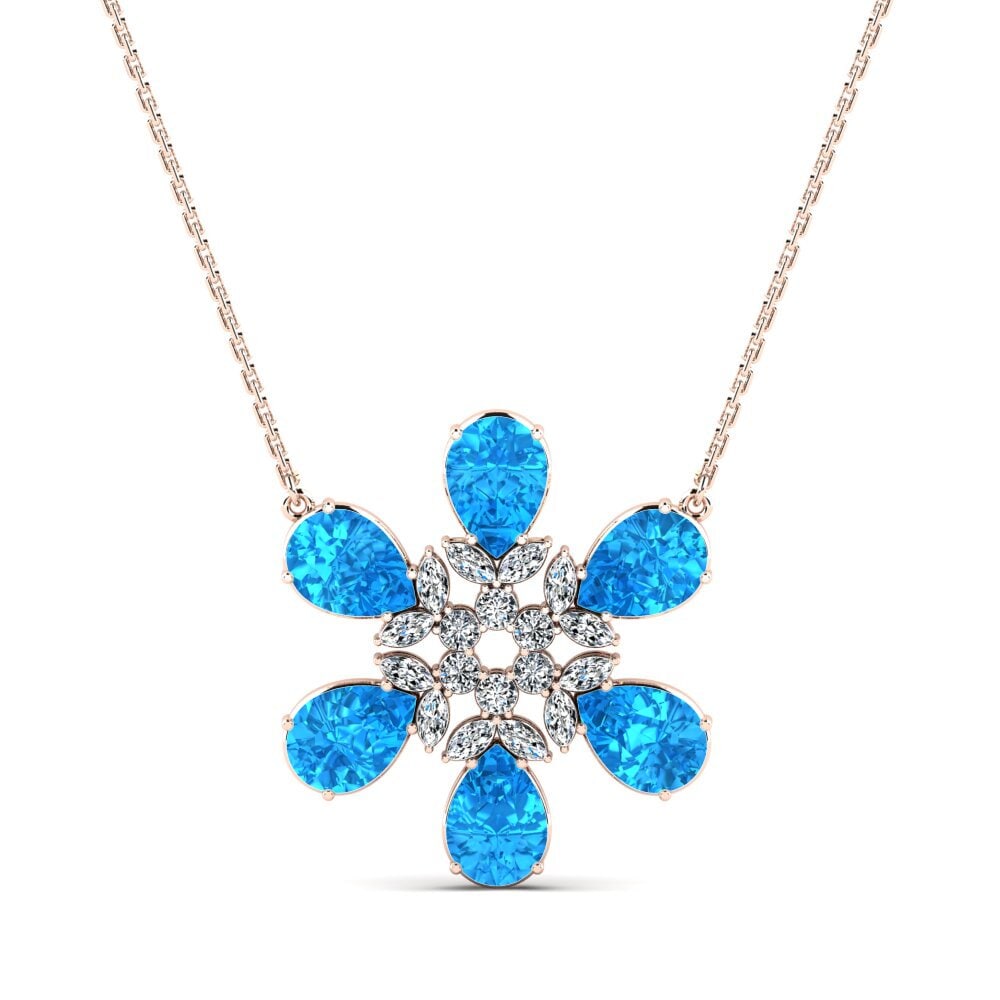 Blue Topaz Women's Necklace Ellard
