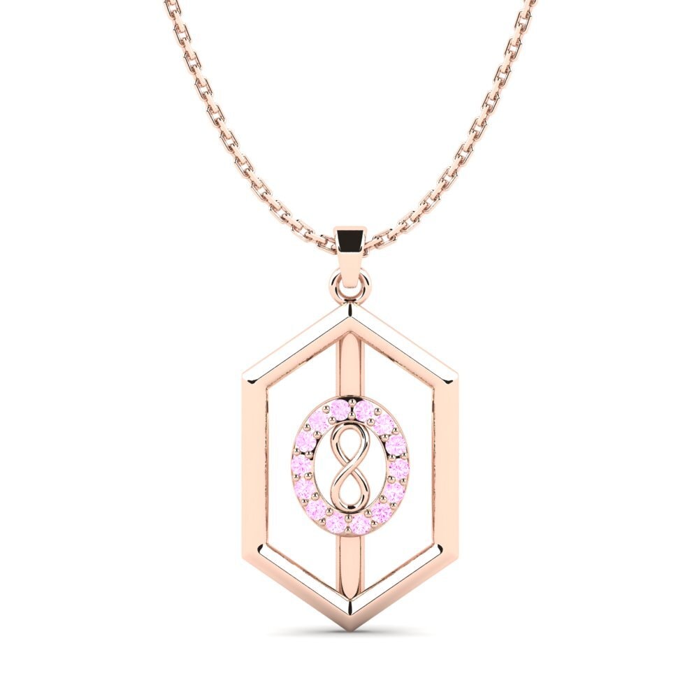 Zafiro Rosado Colgante de Mujer Sango