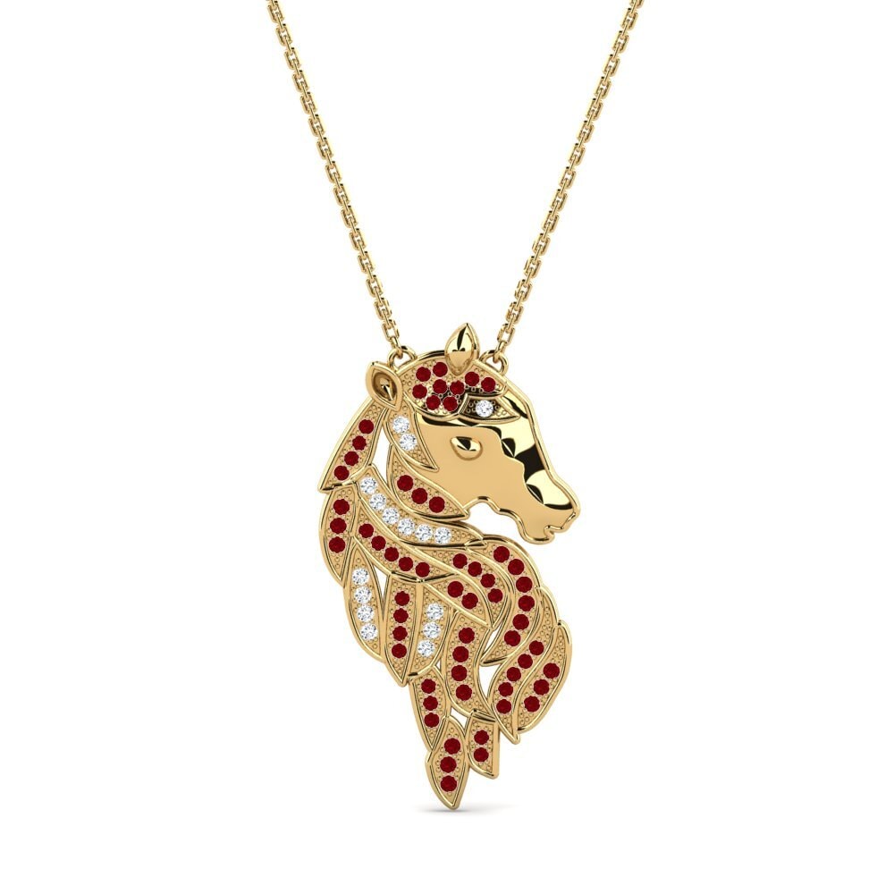 Red Zirconia Women's Necklace Gerulf