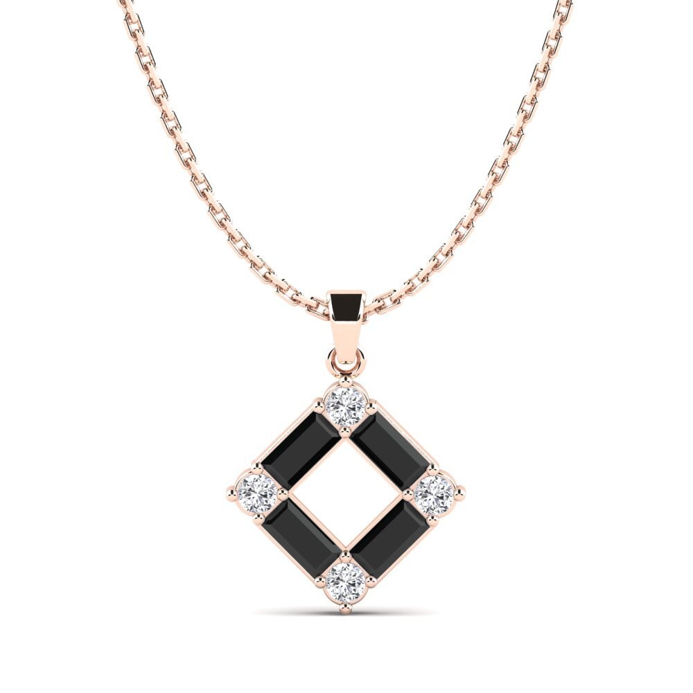 Baguette Black Sapphire Women's Pendant Gurgen