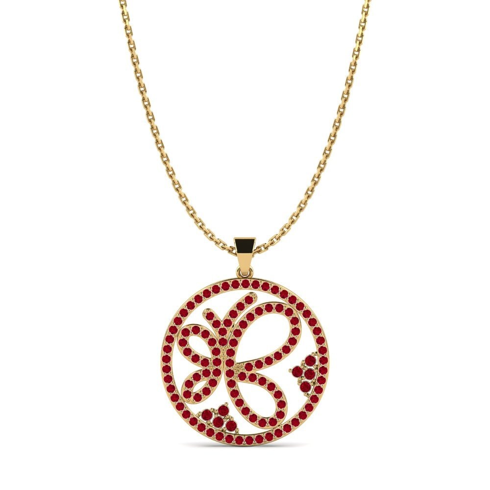 Red Zirconia Women's Pendant Marquis