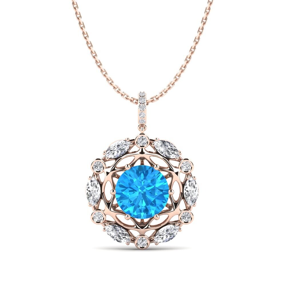 Blue Topaz Women's Pendant Masera