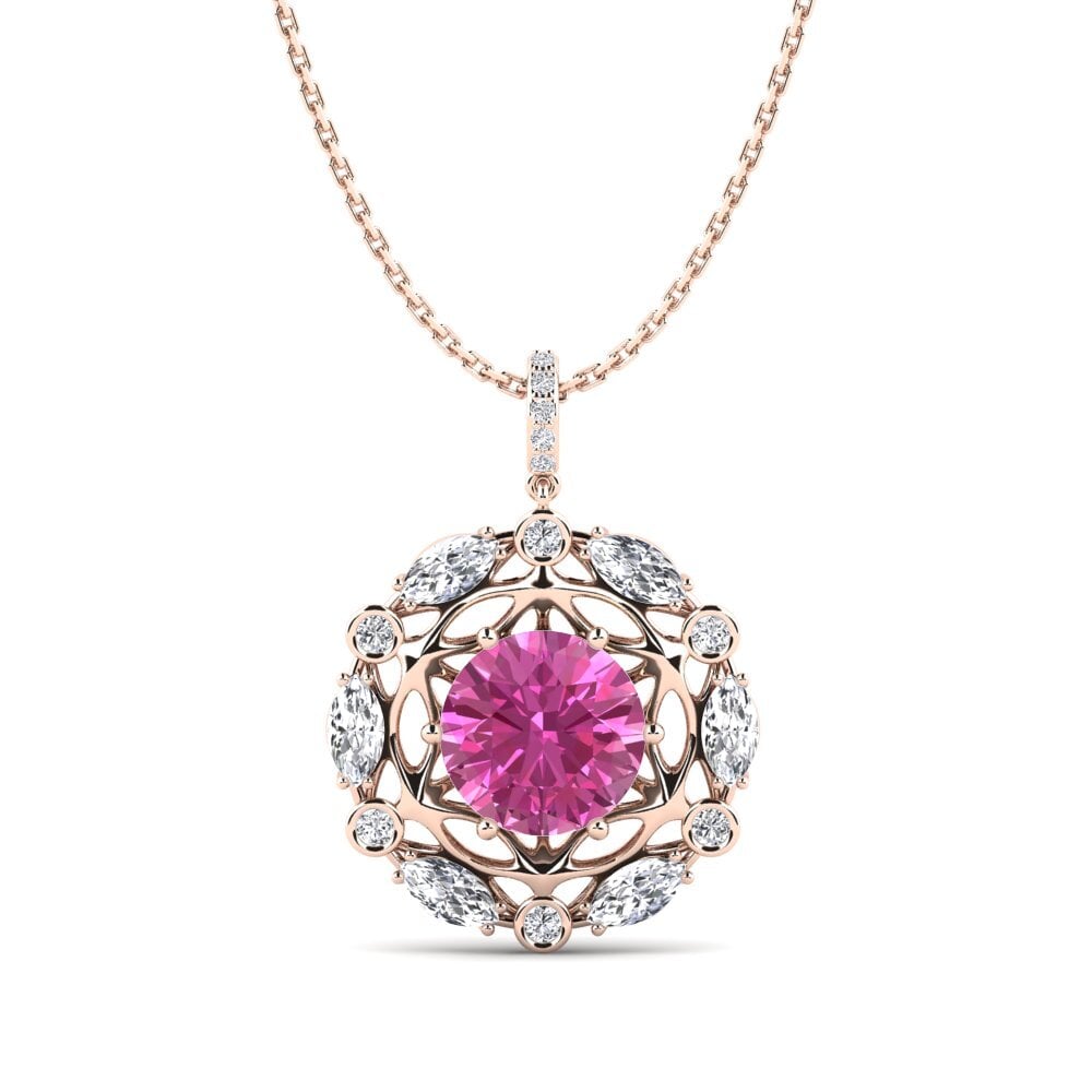 Pink Topaz Women's Pendant Masera