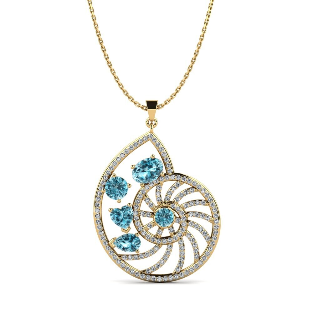 Blue Zircon Women's Pendant Melitta