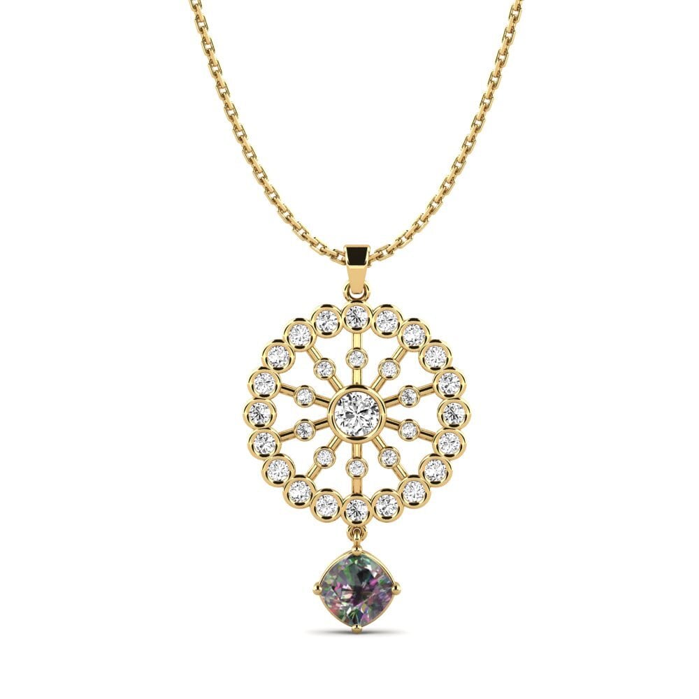 Cushion Mystic Topaz Women's Pendant Mindeulle