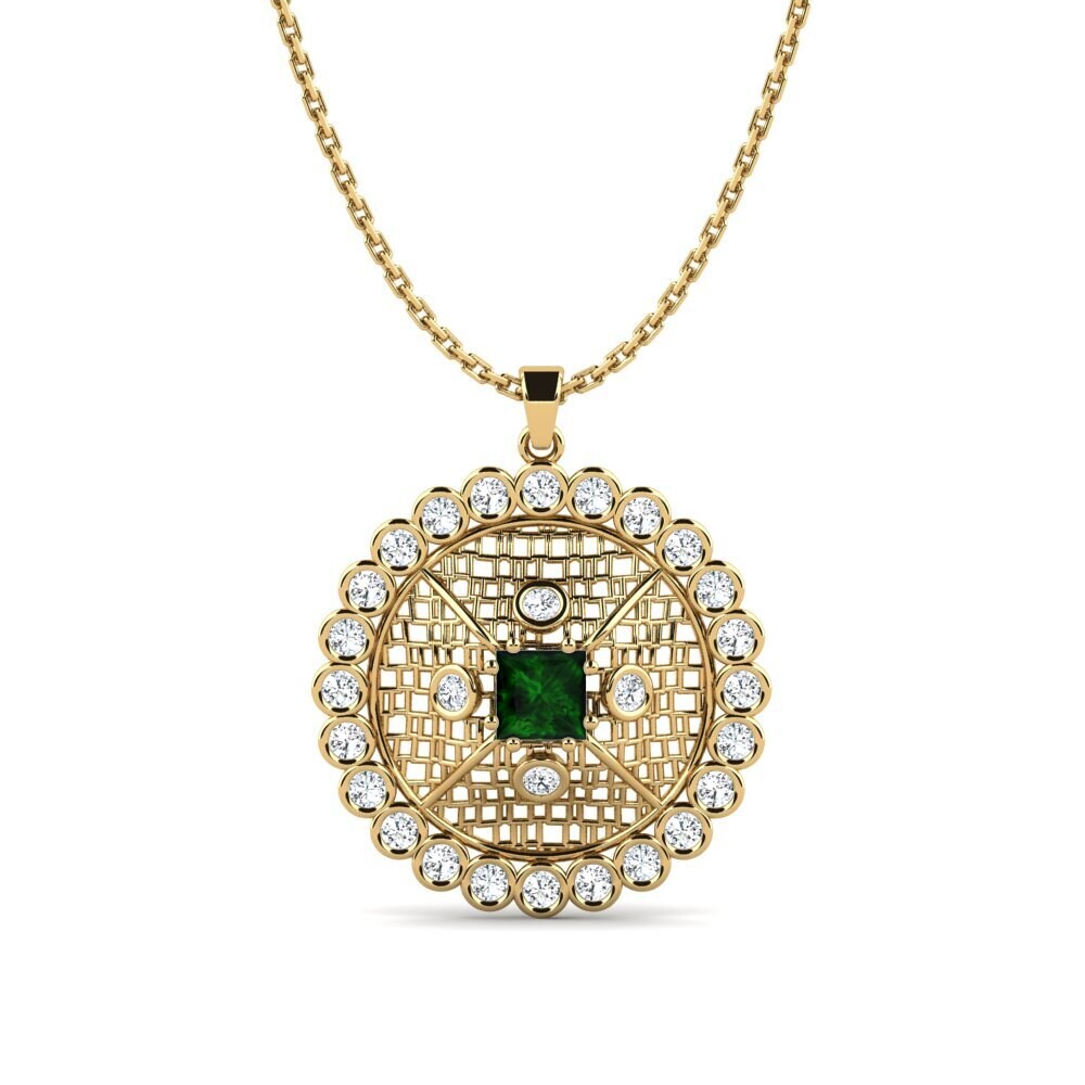 Princess Green Tourmaline Women's Pendant Musoma