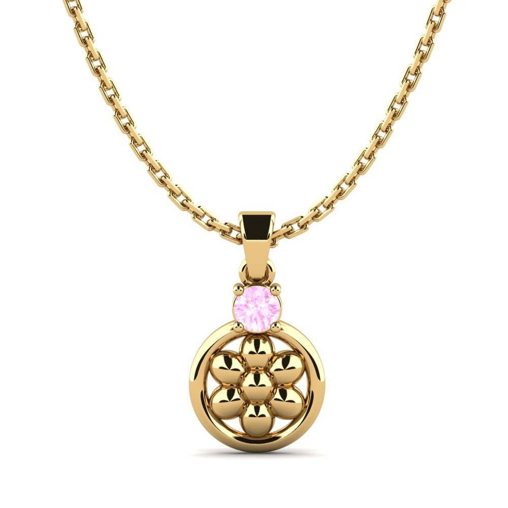 Pink Sapphire Women's Pendant Padukka