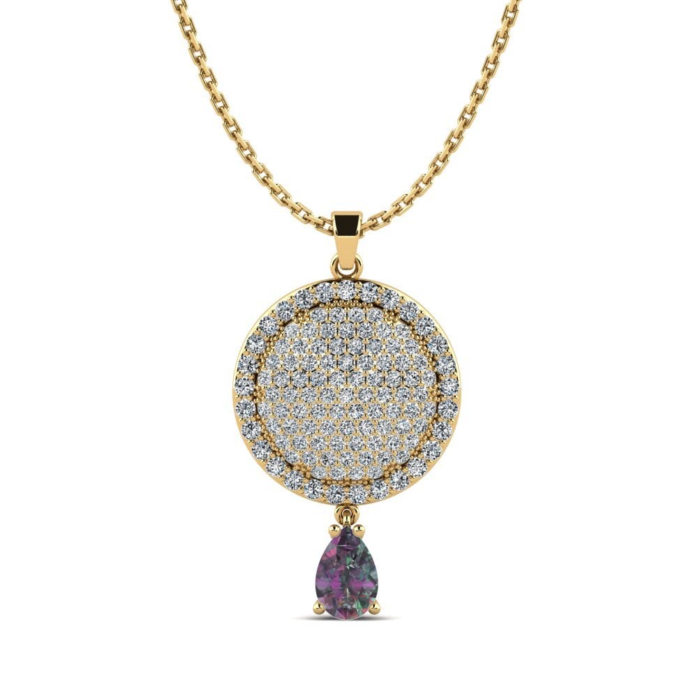 Pear Mystic Topaz Women's Pendant Seat