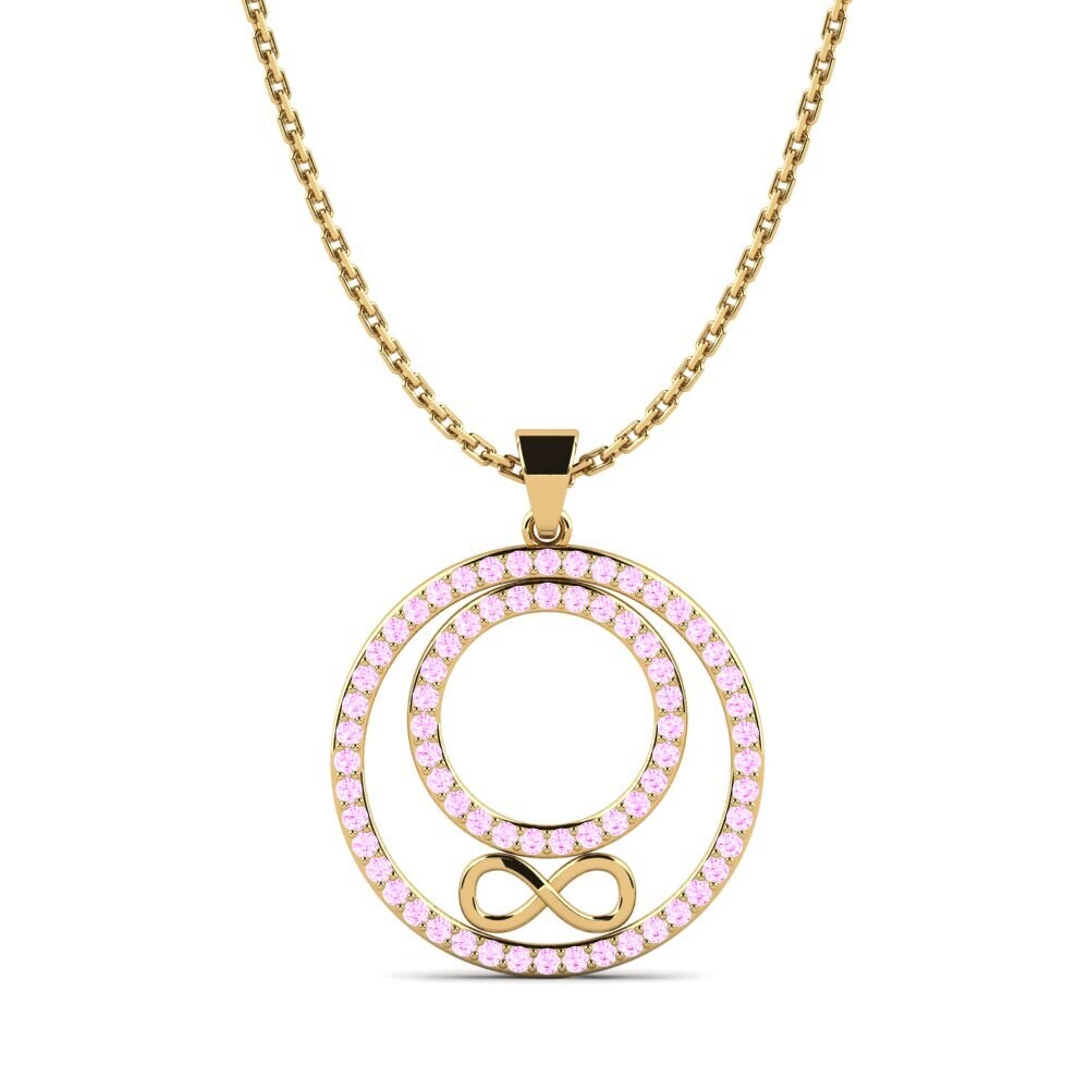 Zafiro Rosado Colgante de Mujer Shalva