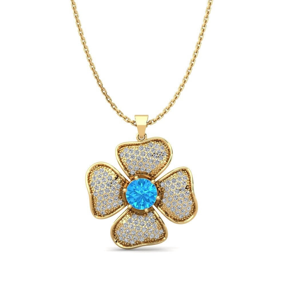 Blue Topaz Women's Pendant Sophos