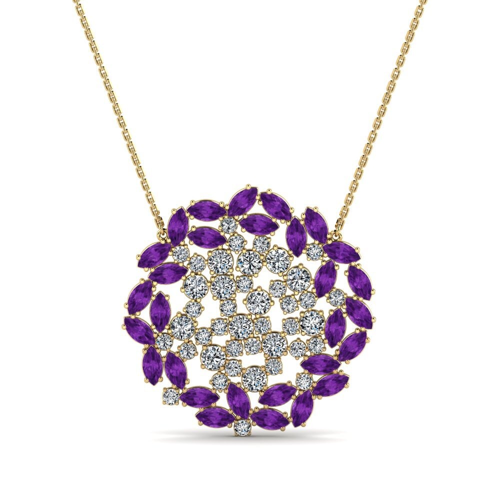 Amethyst Women's Necklace Sophron
