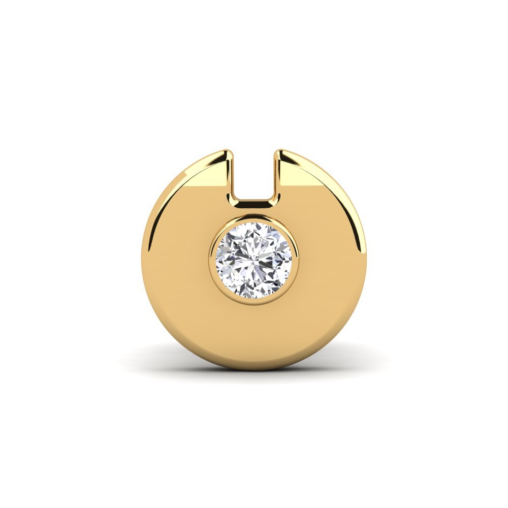 K b Herre reringe Cherrim I 0 03 Karat Rund Snit 375 Gult Guld Diamant 