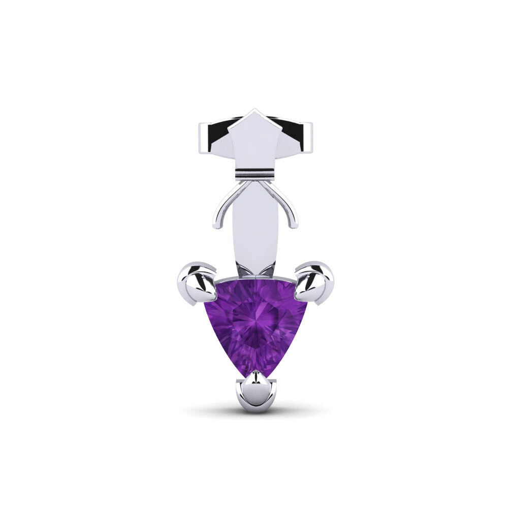 Herren-Ohrring Combusken Amethyst