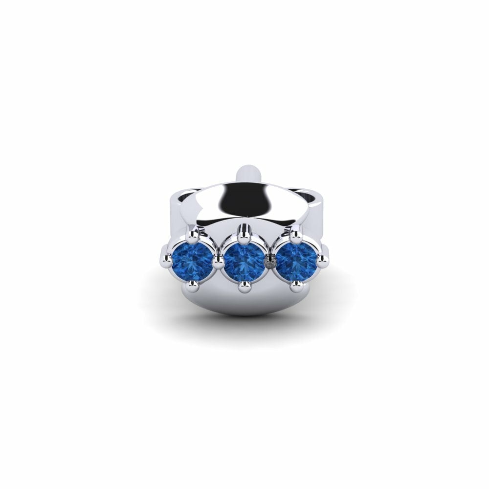 Zircone Blu Scuro Orecchino da uomo Crablawler