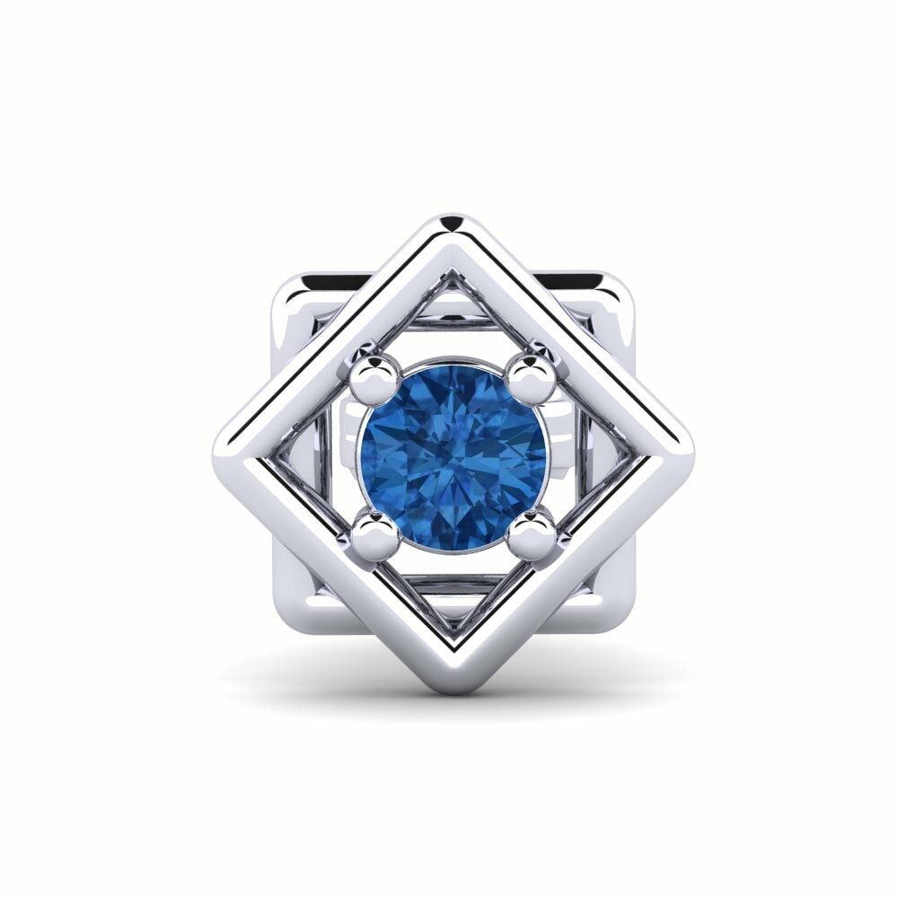 Zircone Blu Scuro Orecchino da uomo Donphan
