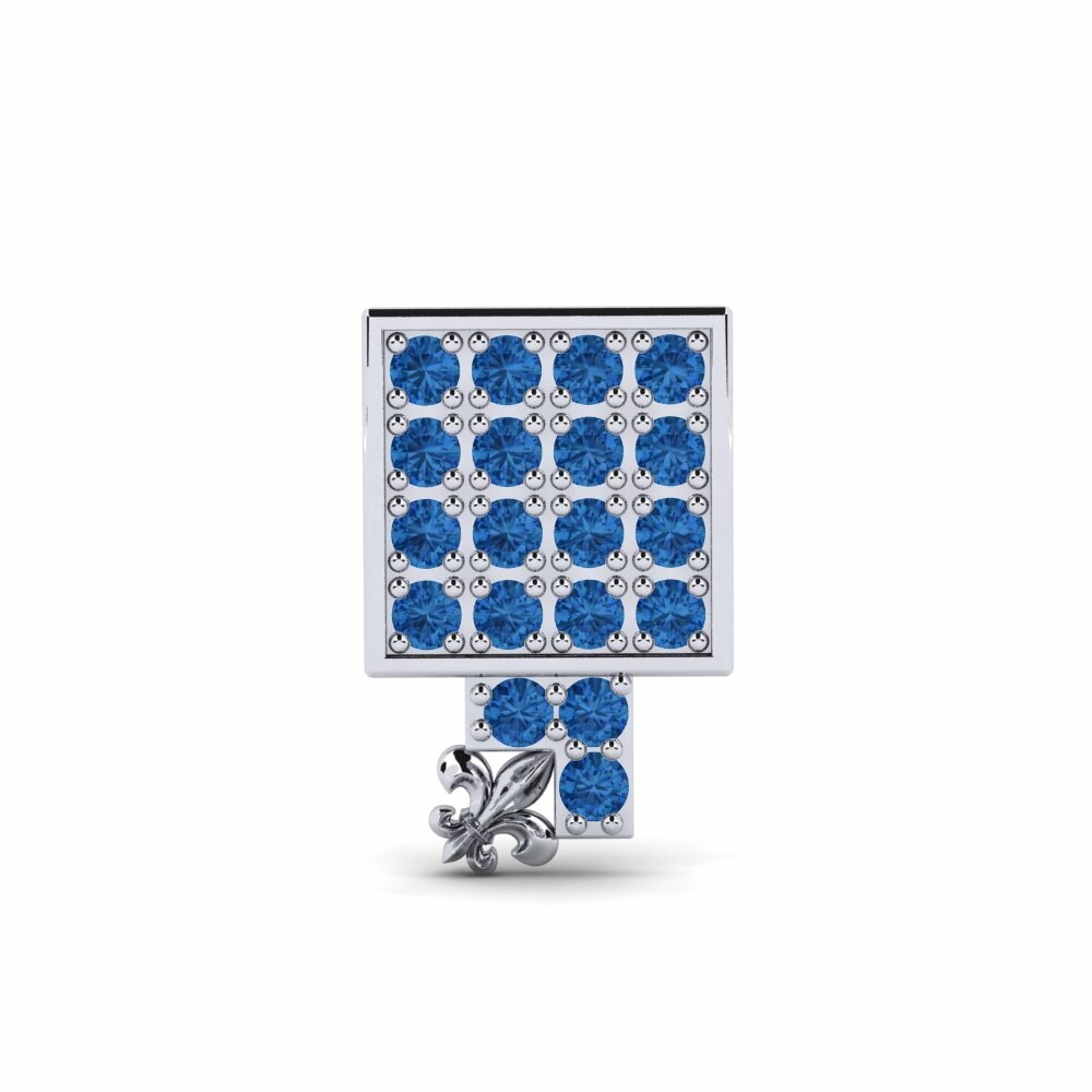 Zircone Blu Scuro Orecchino da uomo Fraxure