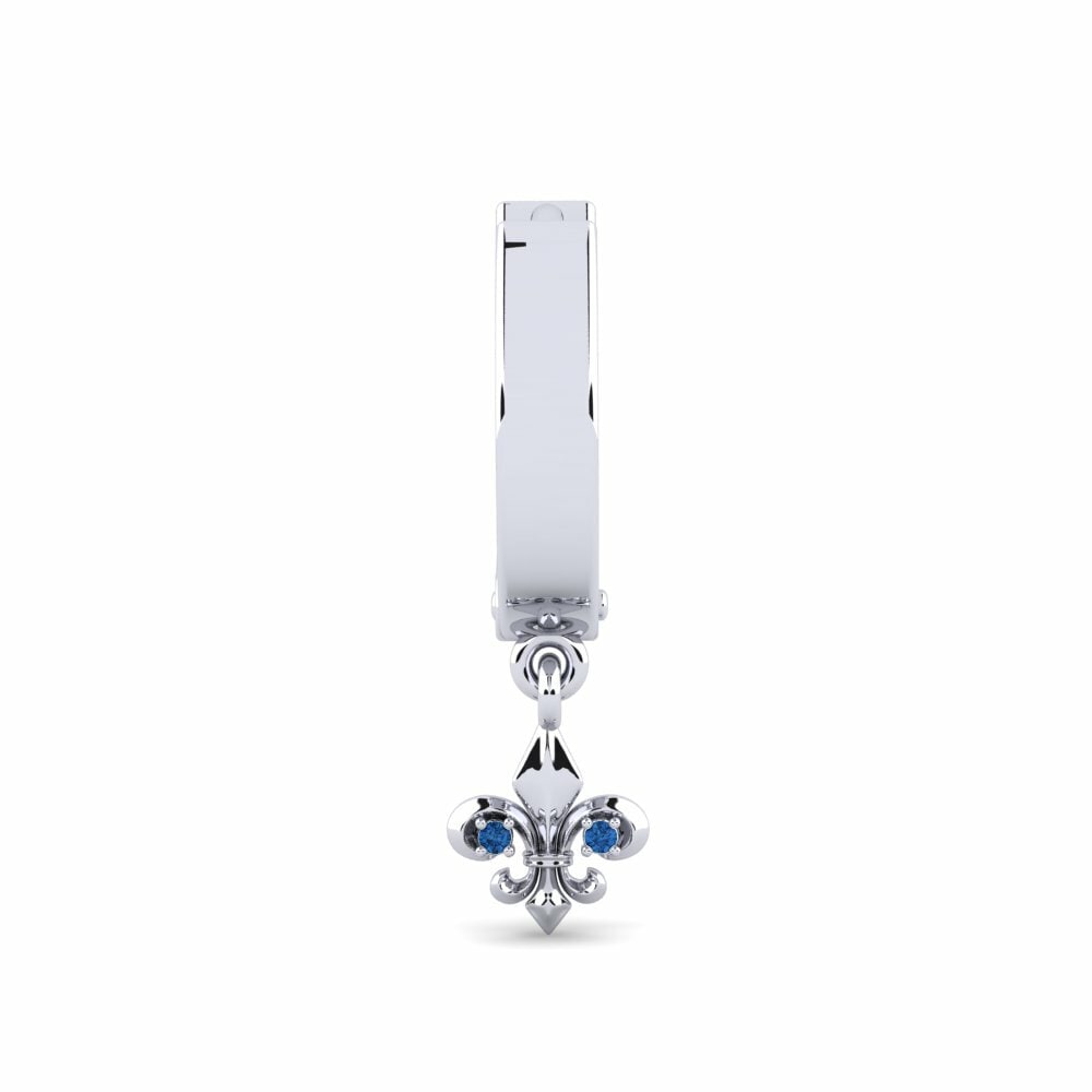 Zircone Blu Scuro Orecchino da uomo Heray