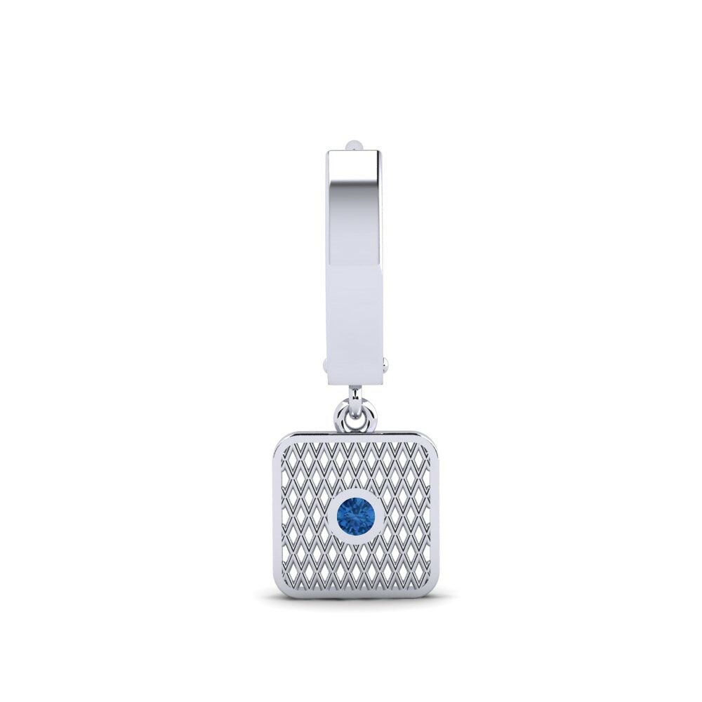 Zircone Blu Scuro Orecchino da uomo Howitzer