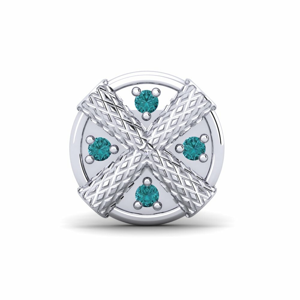 Herren-Ohrring Jagger Blauer Diamant