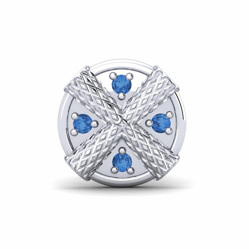 Zircone Blu Scuro Orecchino da uomo Jagger