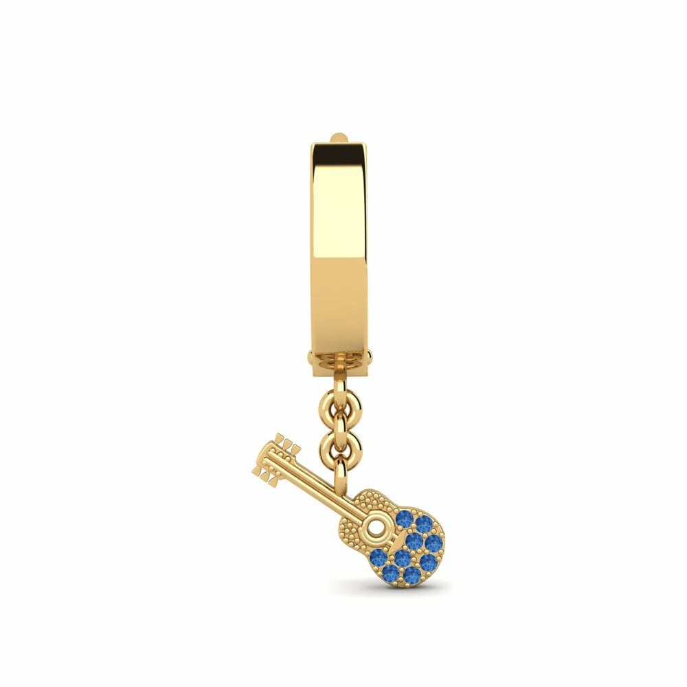 Zircone Blu Scuro Orecchino da uomo Metang