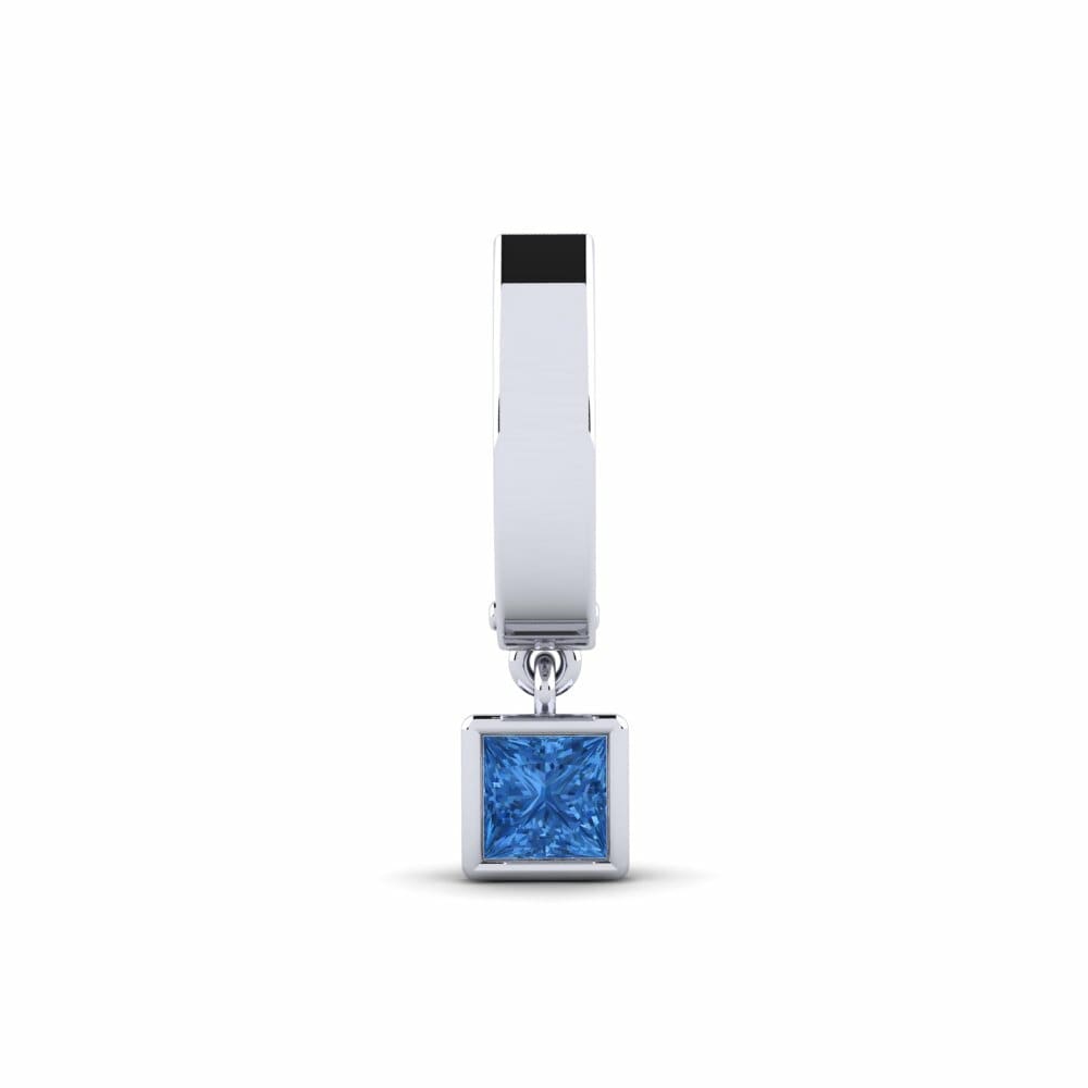 Zircone Blu Scuro Orecchino da uomo Pathos