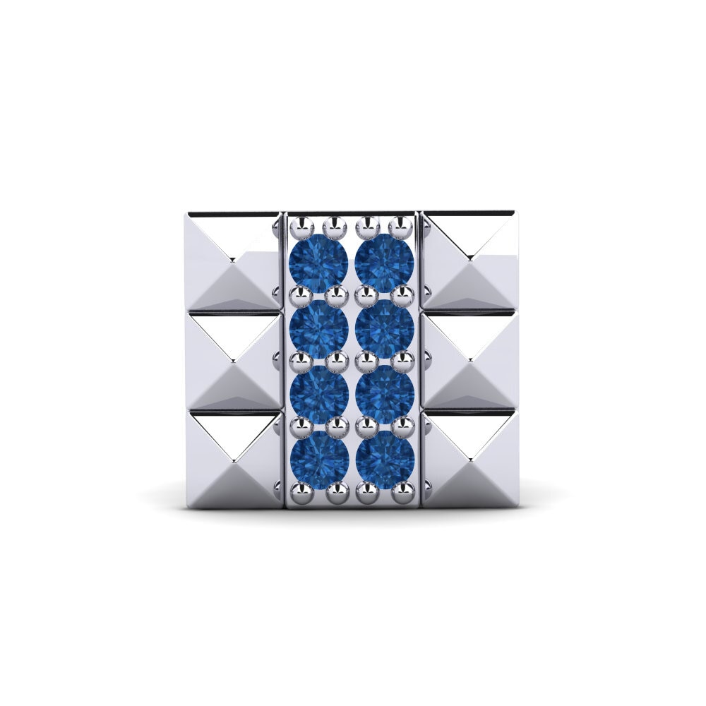 Zircone Blu Scuro Orecchino da uomo Patrik