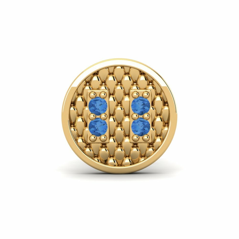Zircone Blu Scuro Orecchino da uomo Richard