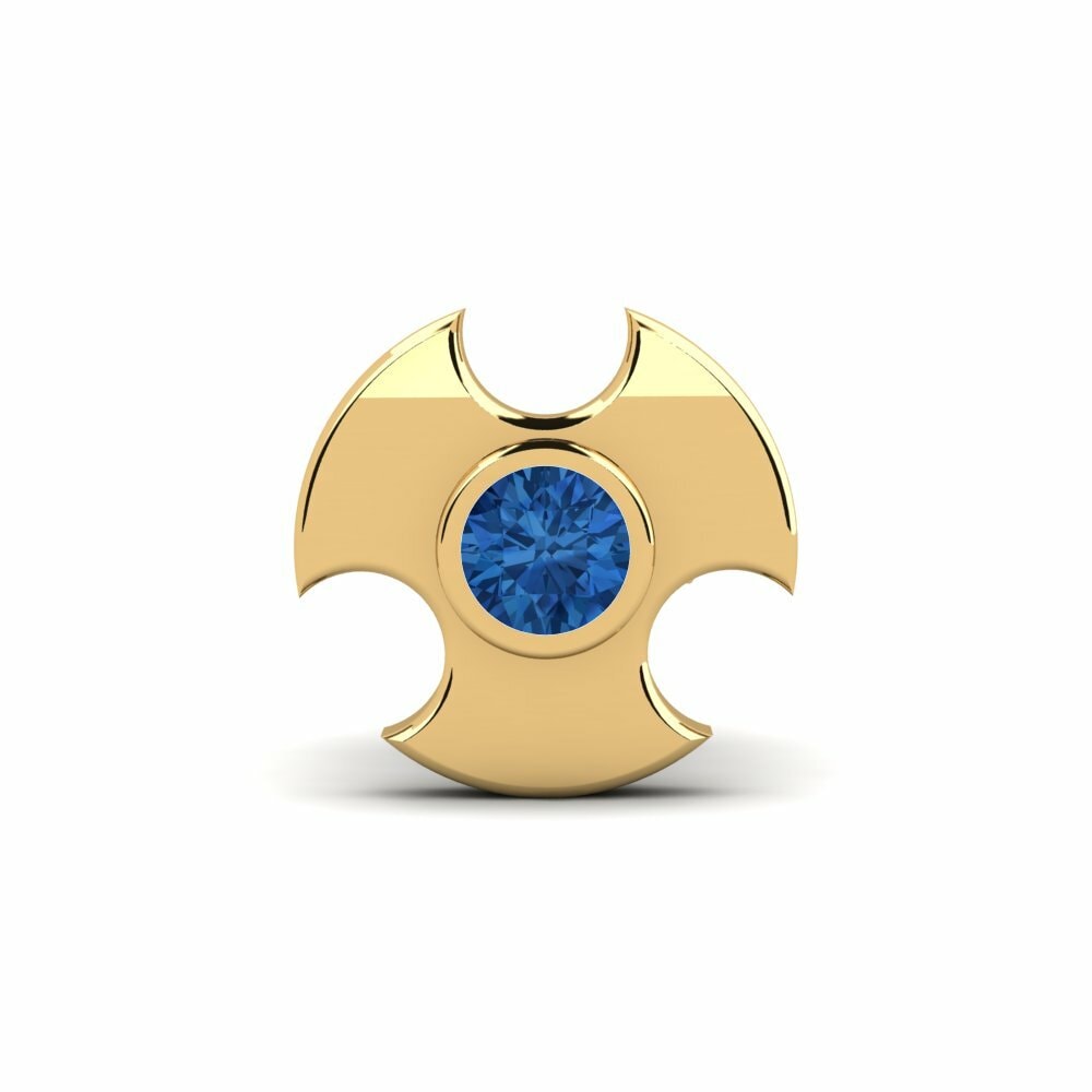 Zircone Blu Scuro Orecchino da uomo Rotom