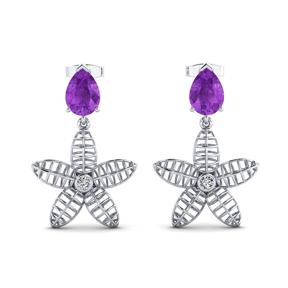 Pear Amethyst Women's Earring Karlene