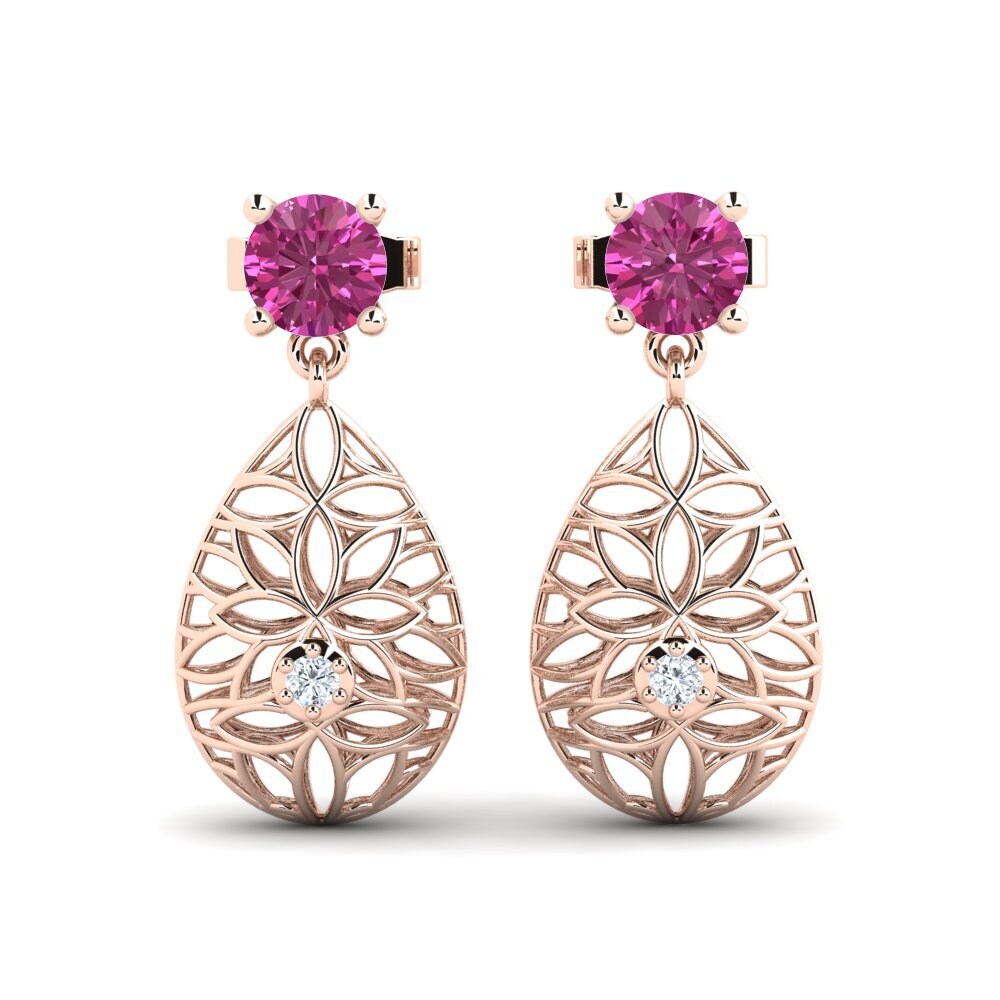 Pink Topaz Women's Earring Katharine