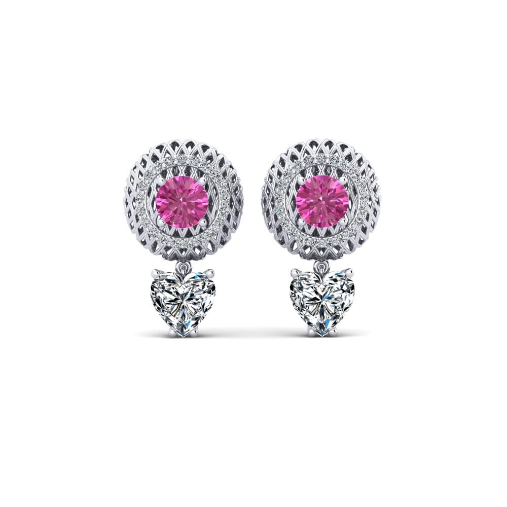 Pink Topaz Women's Earring Kotte