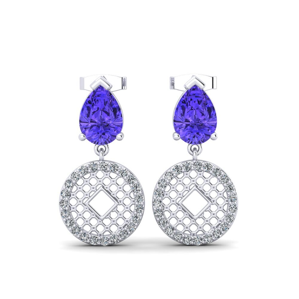 Pear Tanzanite Women's Earring Milosh